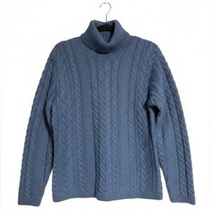 Ralph Lauren 100% Wool Turtleneck Sweater in Blue